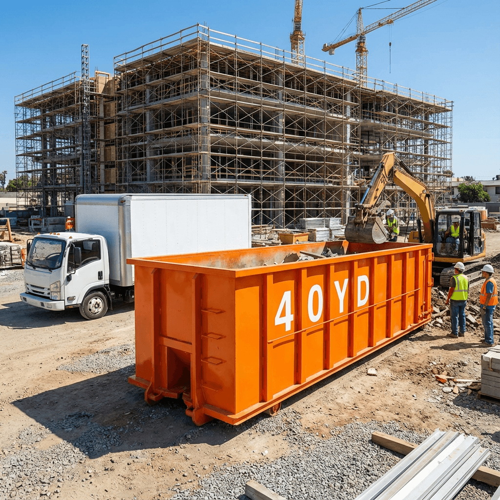 40 Yard Dumpster - 22' L x 7.5' W x 8' H